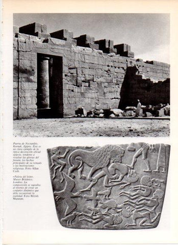 LAMINA V32312: Puerta de Nectanibis y Paleta del leon