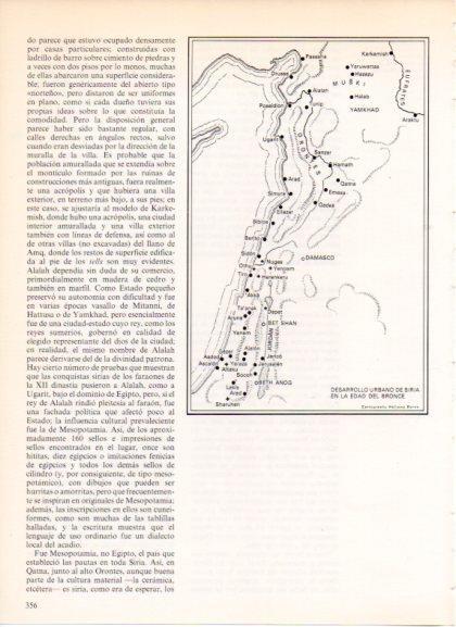 LAMINA V32246: Mapa del desarrollo urbano de Siria en la Edad del Bronce