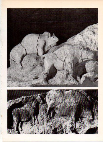 LAMINA V32189: Esculturas magdalienses, cueva de Tuc d'Audoubert