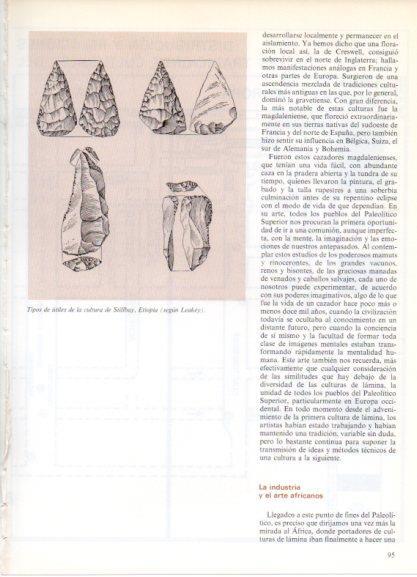 LAMINA V32166: Tipos de utiles de la cultura de Stillbay, Etiopia