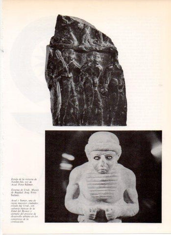 LAMINA V32228: Estela de la victoria de Naram-Sin y Estatua de Uruk