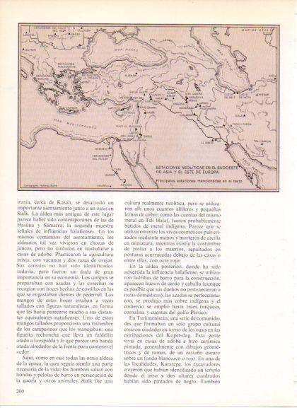 LAMINA V32198: Mapa estaciones Neoliticas en el sudoeste de Asia y este de Europa