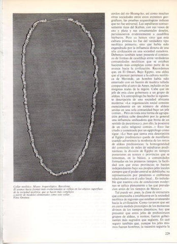 LAMINA V32204: Collar neolitico, Museo Arqueologico Barcelona
