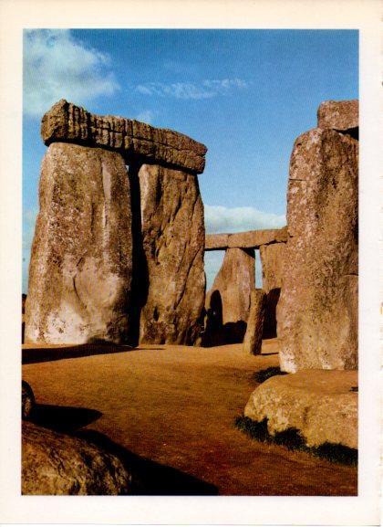 LAMINA V32214: Vista parcial alineamiento megalitico de Stonehenge