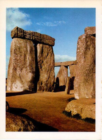 LAMINA V32214: Vista parcial alineamiento megalitico de Stonehenge