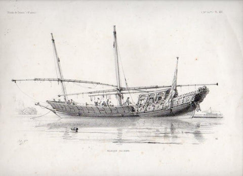 LAMINA V31602: Felouque Italienne
