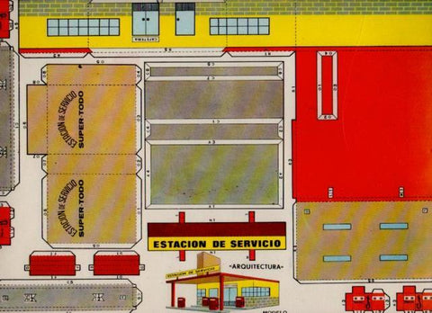 LAMINA V31605: Recortable Estacion de servicio
