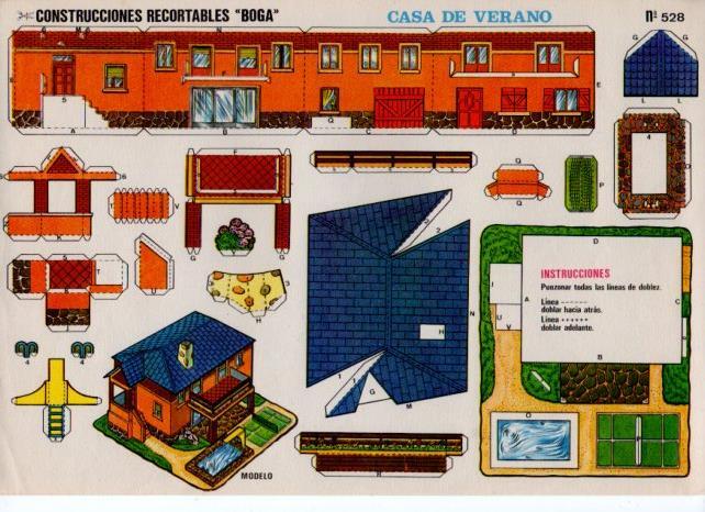 LAMINA V31607: Recortable Casa de Verano nº 528