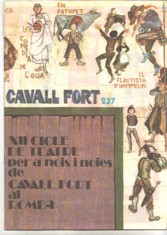 Revista Cavall Fort numero 237, setembre 1972 - XII cicle de teatre de Cavall Fort al Romea