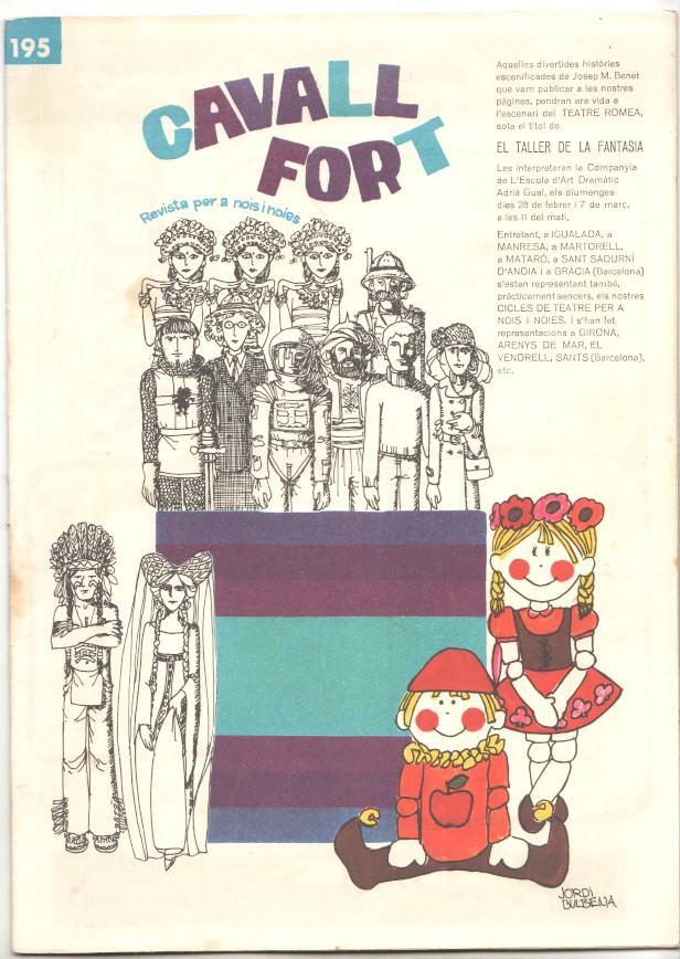 Revista Cavall Fort numero 195, febrer 1971 - El taller de la fantasia