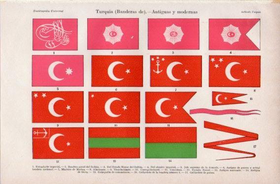LAMINA V32720: Banderas de Turquia