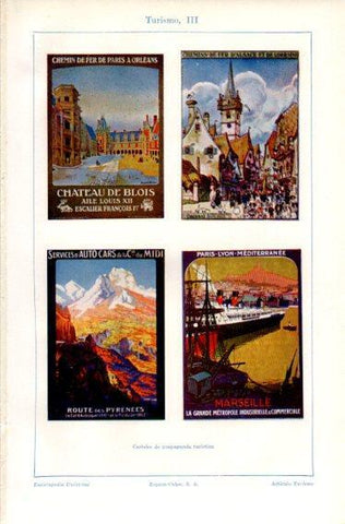 LAMINA V32699: Carteles de propaganda turistica III