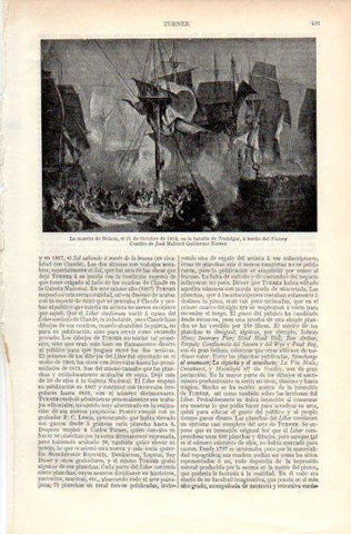 LAMINA V32708: La muerte de Nelson por Turner