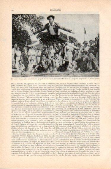 LAMINA V32755: Grupo folklorico vasco en Festival de Llangollen, Inglaterra