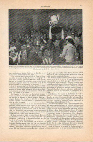 LAMINA V32737: Entrega copa de El Generalisimo al Barcelona en 1957