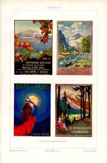 LAMINA V32697: Carteles de propaganda turistica I