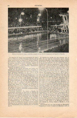 LAMINA V32741: Piscina de la Casa de Campo en XLVIII Campeonatos de Natacion
