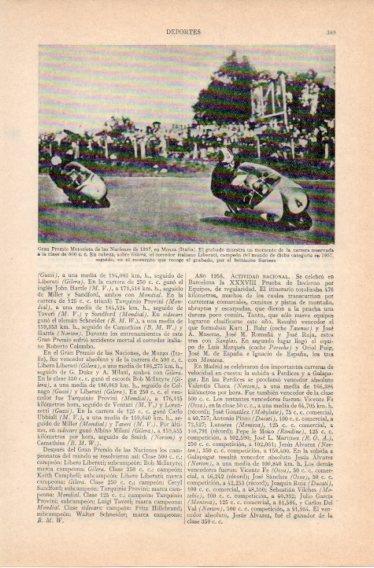 LAMINA V32740: Gran Premio Motorista de las Naciones 1957 en Monza