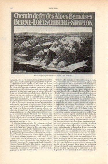 LAMINA V32694: Cartel turistico de los Alpes Berneses