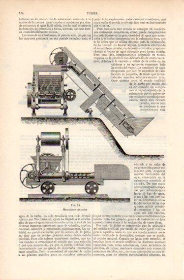LAMINA V32657: Mezcladora de turba