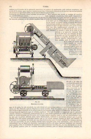 LAMINA V32657: Mezcladora de turba