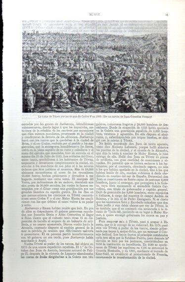 LAMINA V32644: La toma de Tunez por las tropas de Carlos V por J. C. Vermay