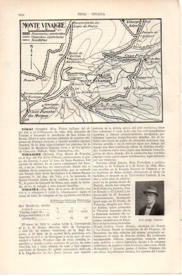 LAMINA V32629: Mapa de Monte Vinaigre