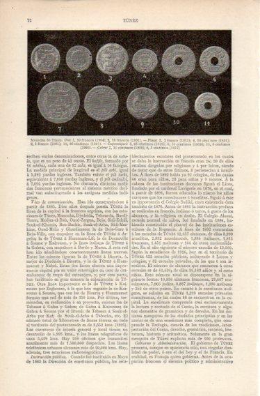 LAMINA V32639: Monedas de Tunez
