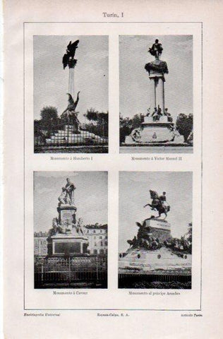 LAMINA V32662: Monumentos en Turin