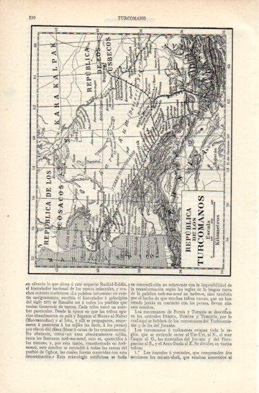 LAMINA V32667: Mapa de la Republica de los Turcomanos