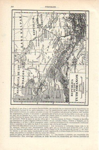 LAMINA V32667: Mapa de la Republica de los Turcomanos