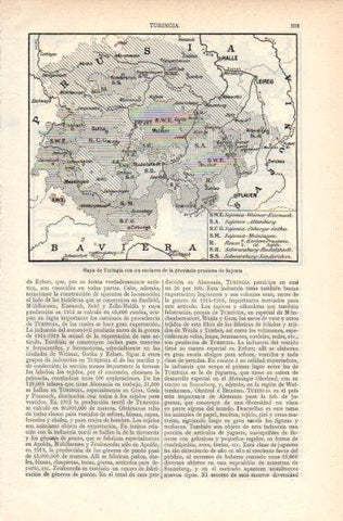 LAMINA V32677: Mapa de Turingia