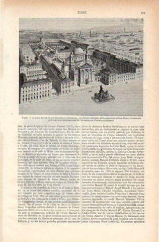 LAMINA V32673: Casa Matriz de los Salesianos en Turin