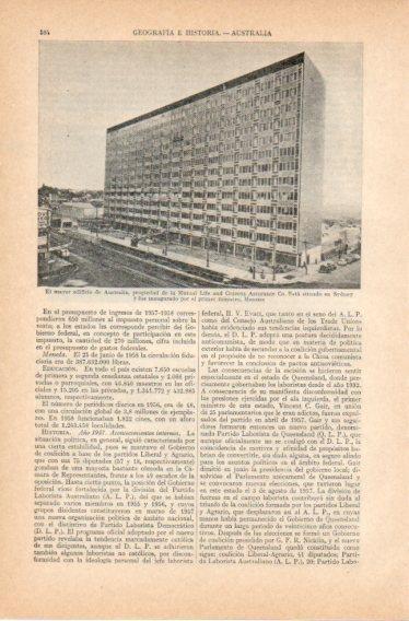 LAMINA V32766: Edificio Mutual Life and Citizens Assurance Co en Sydney