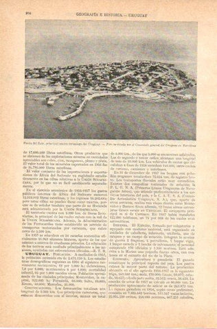 LAMINA V32844: Vista aerea Punta del Este, Uruguay