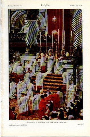 LAMINA V32870: Coronacion de Juan XXIII