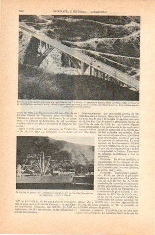 LAMINA V32845: Puente de la autopista entre Caracas con La Guaira