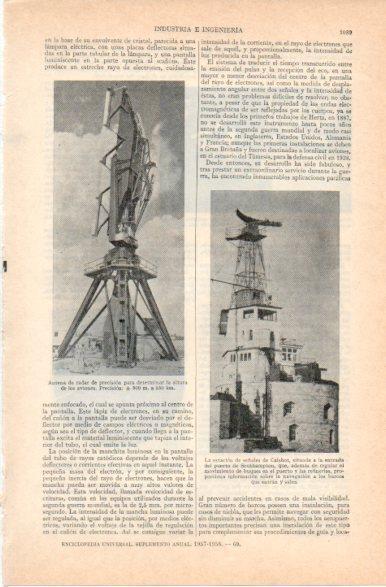 LAMINA V32849: Radar para aviones y Estacion de señales de Calshot