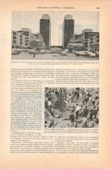 LAMINA V32846: Edificios de la plaza del Silencio, Caracas