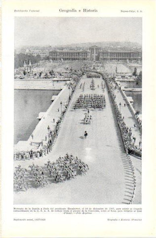 LAMINA V32873: Presidente Eisenhower en Paris en diciembre 1957
