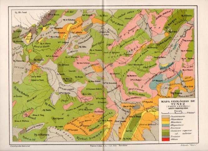 LAMINA V32894: Mapa geologico de Tunez