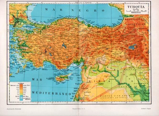 LAMINA V32891: Mapa de Turquia