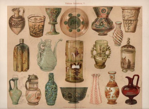 LAMINA V32898: Vidrios artisticos I