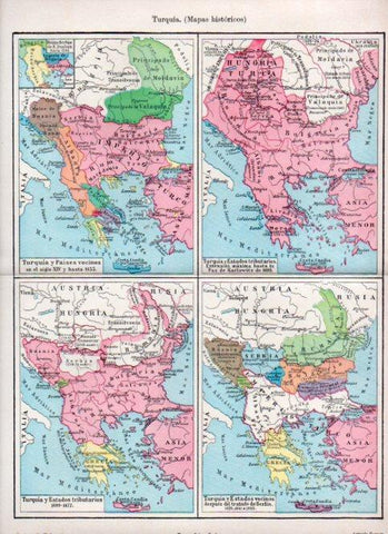 LAMINA V32890: Mapas historicos de Turquia
