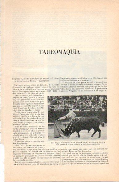 LAMINA V32879: Luis Miguel Dominguin