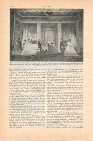 LAMINA V32882: Escena de Donde vas Alfonso XII en Teatro Lara