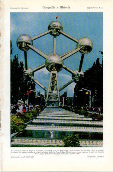LAMINA V32794: El Atomium de Bruselas