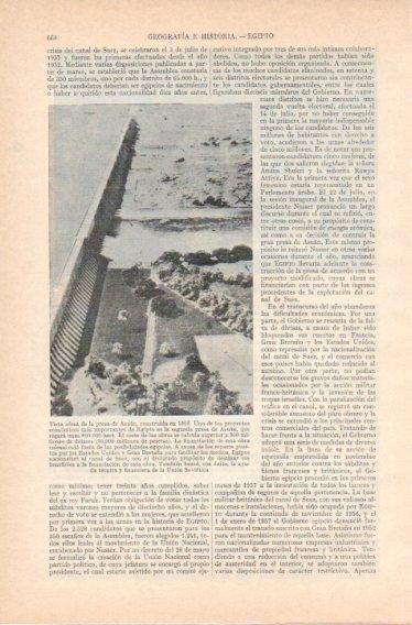 LAMINA V32783: Vista aerea de la presa de Asuan, Egipto