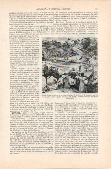 LAMINA V32769: Obras de construccion autopista entre Brasilia y Belen, Brasil