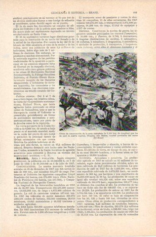LAMINA V32769: Obras de construccion autopista entre Brasilia y Belen, Brasil